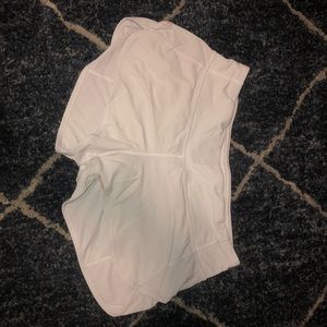 LULULEMON WHITE RUNNING SHORTS